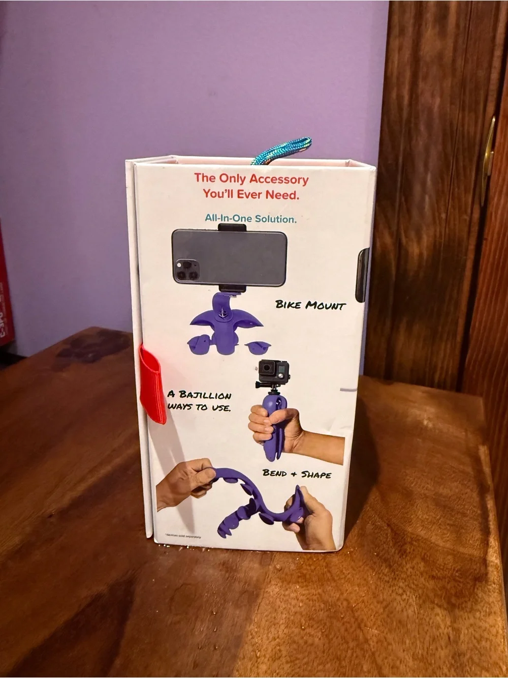 All‑in‑1 Tripod Mount — Purple
